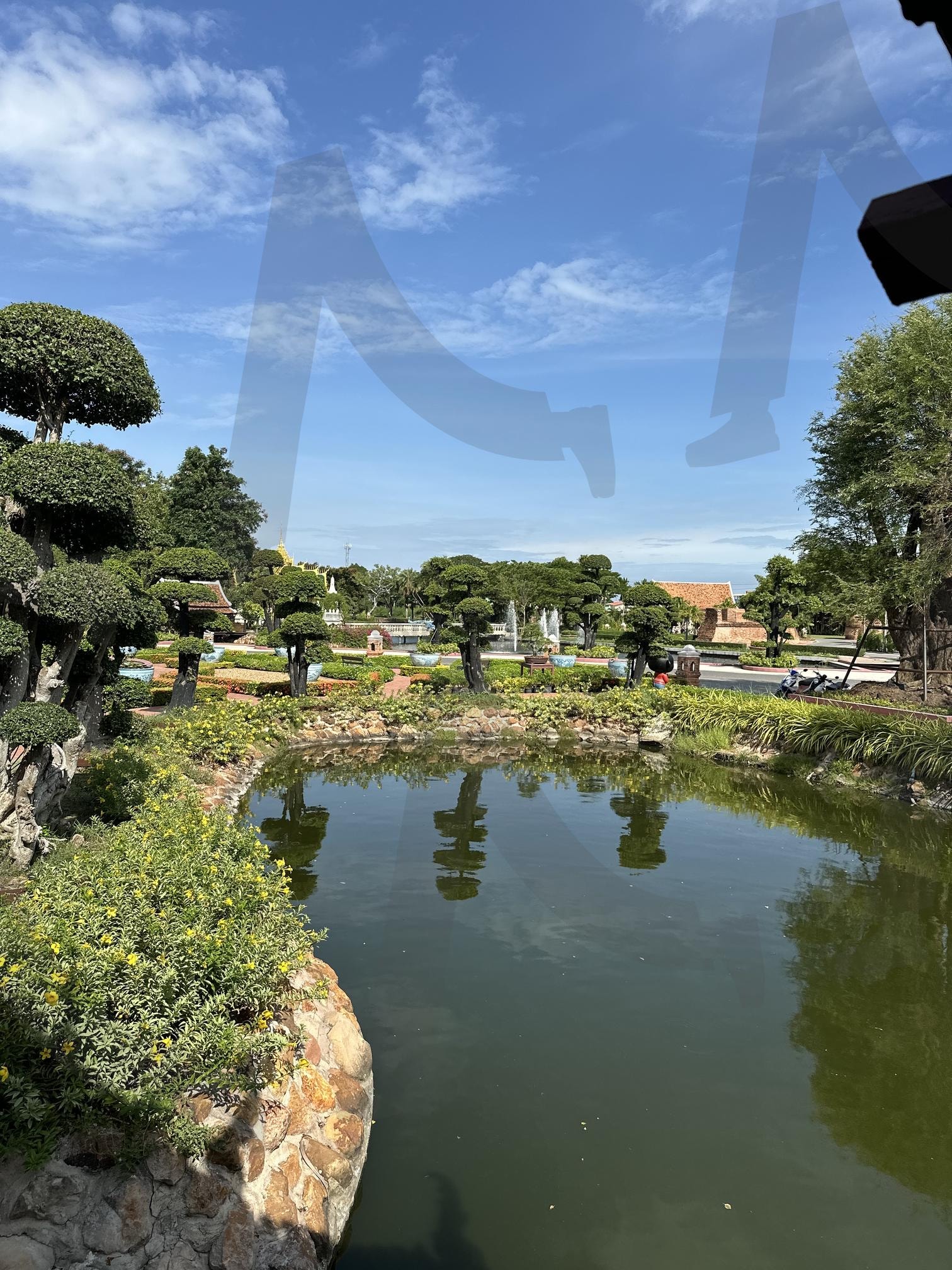 연못이 있는 정원 | 연못, 정원, 풍경, 하늘, 가든, 아름다운풍경 | 스탠바이 STANDBUY 디지털 콘텐츠