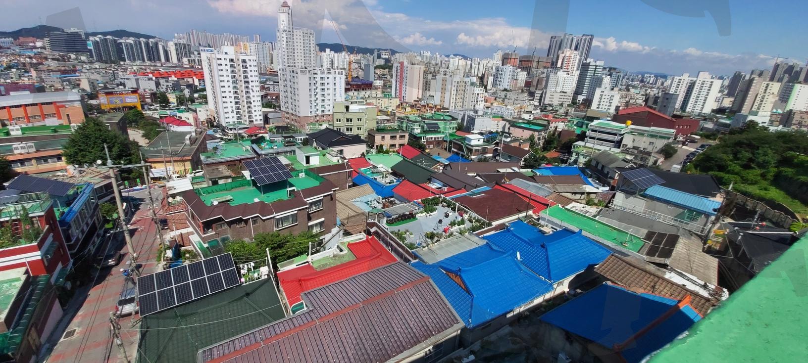 인천 도심 풍경 | 인천주택가, 전경, 수봉산, 마을사진, 태양광, 도로, 인천시내 | 스탠바이 STANDBUY 디지털 콘텐츠
