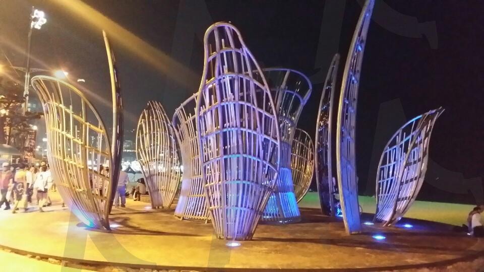 해운대 조형문 사진 | 부산, 해운대, 해수욕장, 조형물, 야경 | 스탠바이 STANDBUY 디지털 콘텐츠