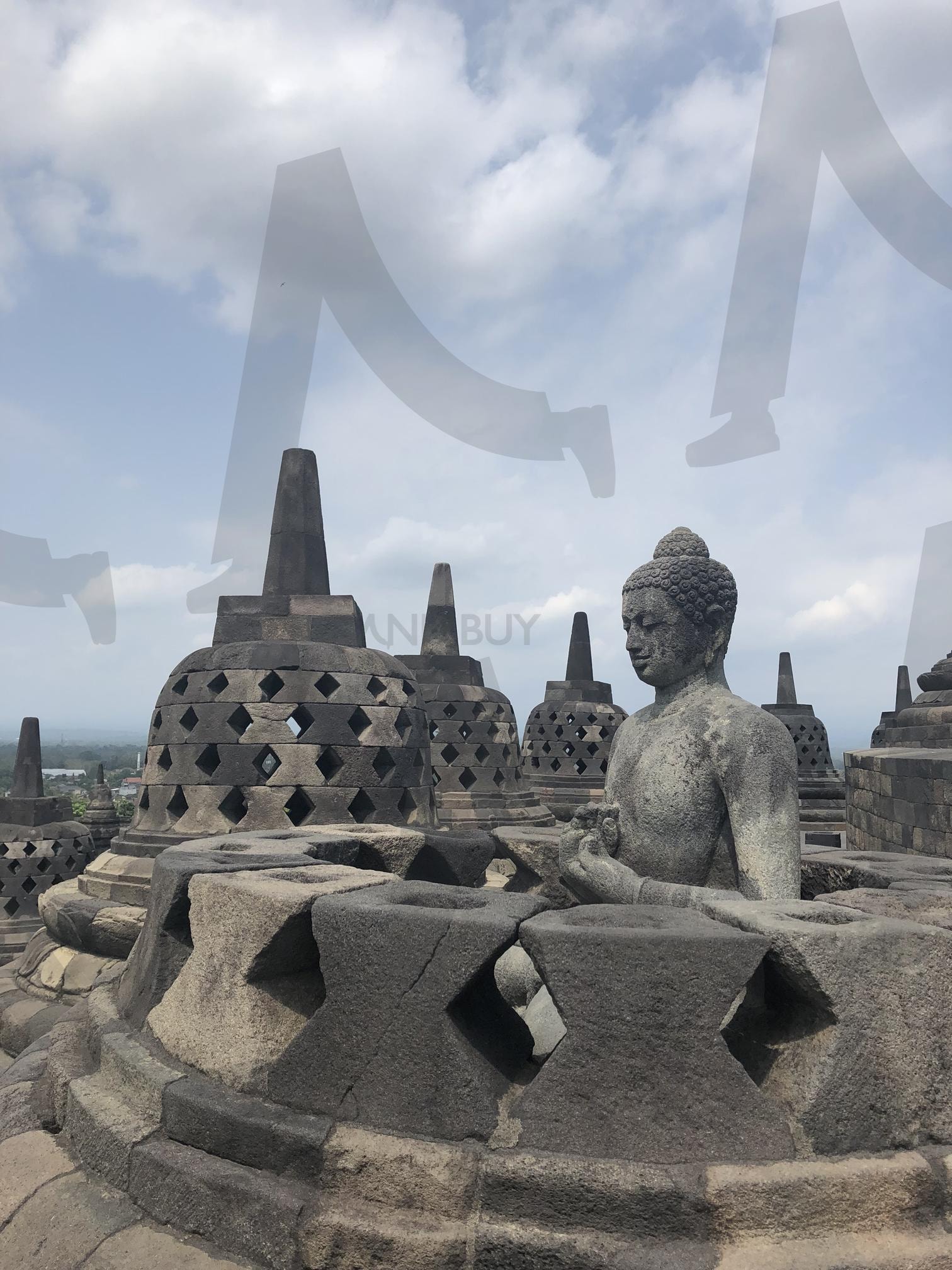 인도네시아 보로부드르 사원 풍경 | 인도네시아, 보로부드르, 사원, 족자카르타, 세계문화유산, 불교사원 | 스탠바이 STANDBUY 디지털 콘텐츠