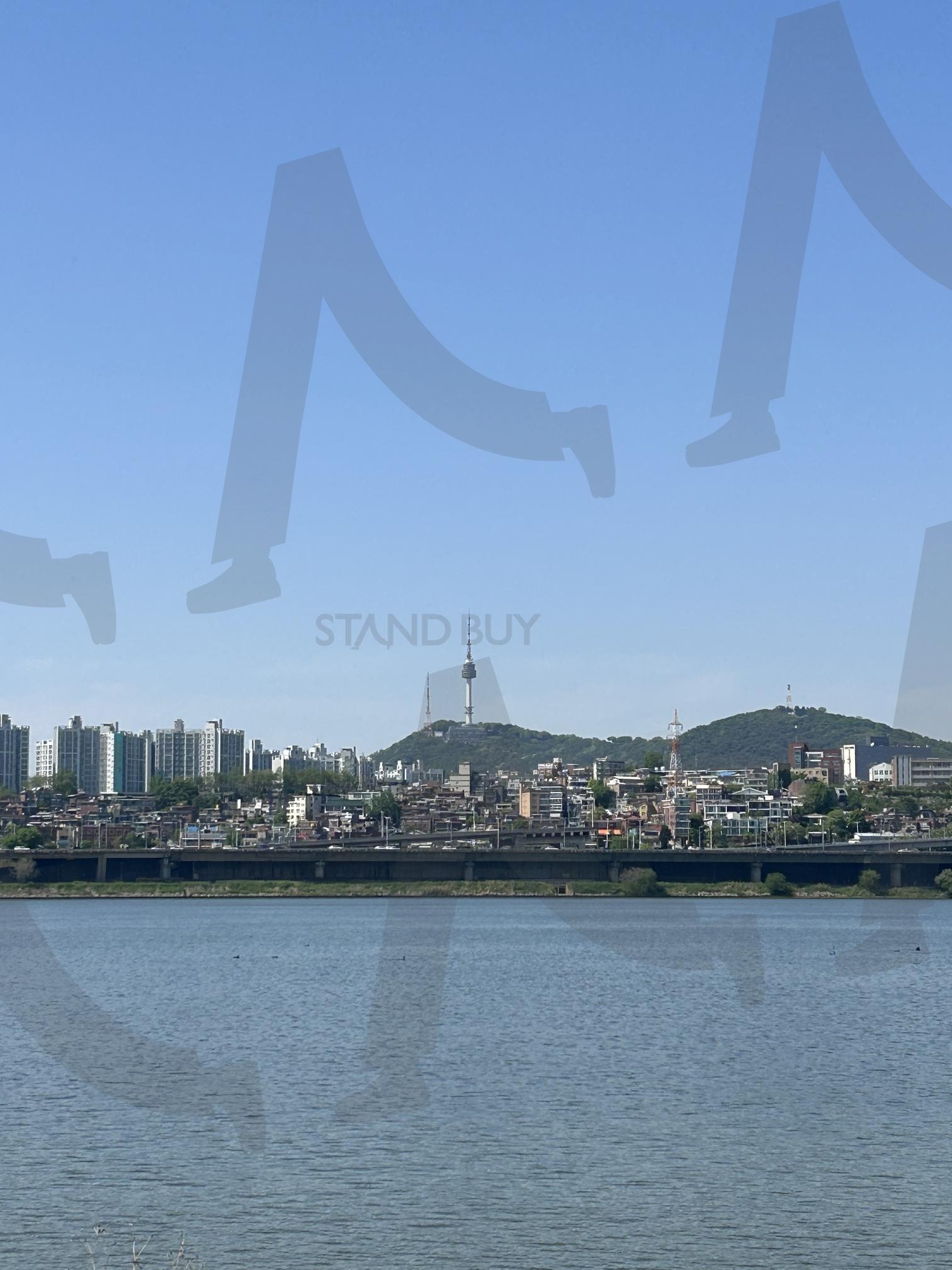 한강과 남산타워 | 한강, 반포한강공원, 반포, 남산타워, korea, tower, river, hangang | 스탠바이 STANDBUY 디지털 콘텐츠