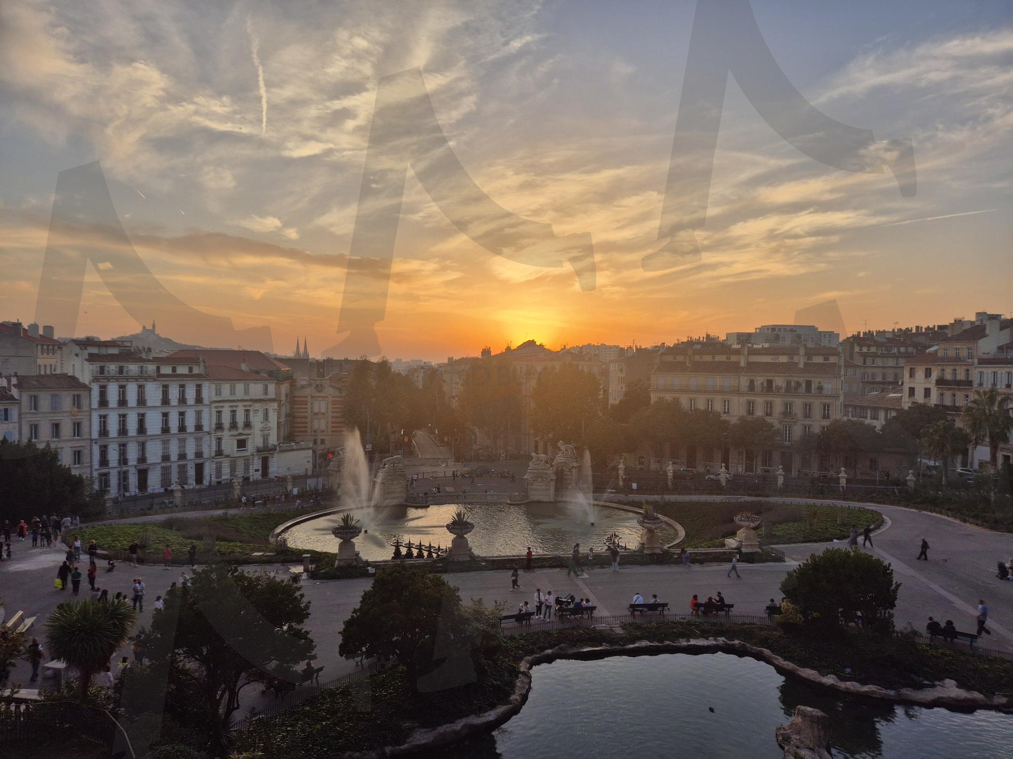 롱샴궁전 Palais Longchamp | 롱샴 궁전, 석양, Longchamp, sunset, 마르세유, Marseille | 스탠바이 STANDBUY 디지털 콘텐츠