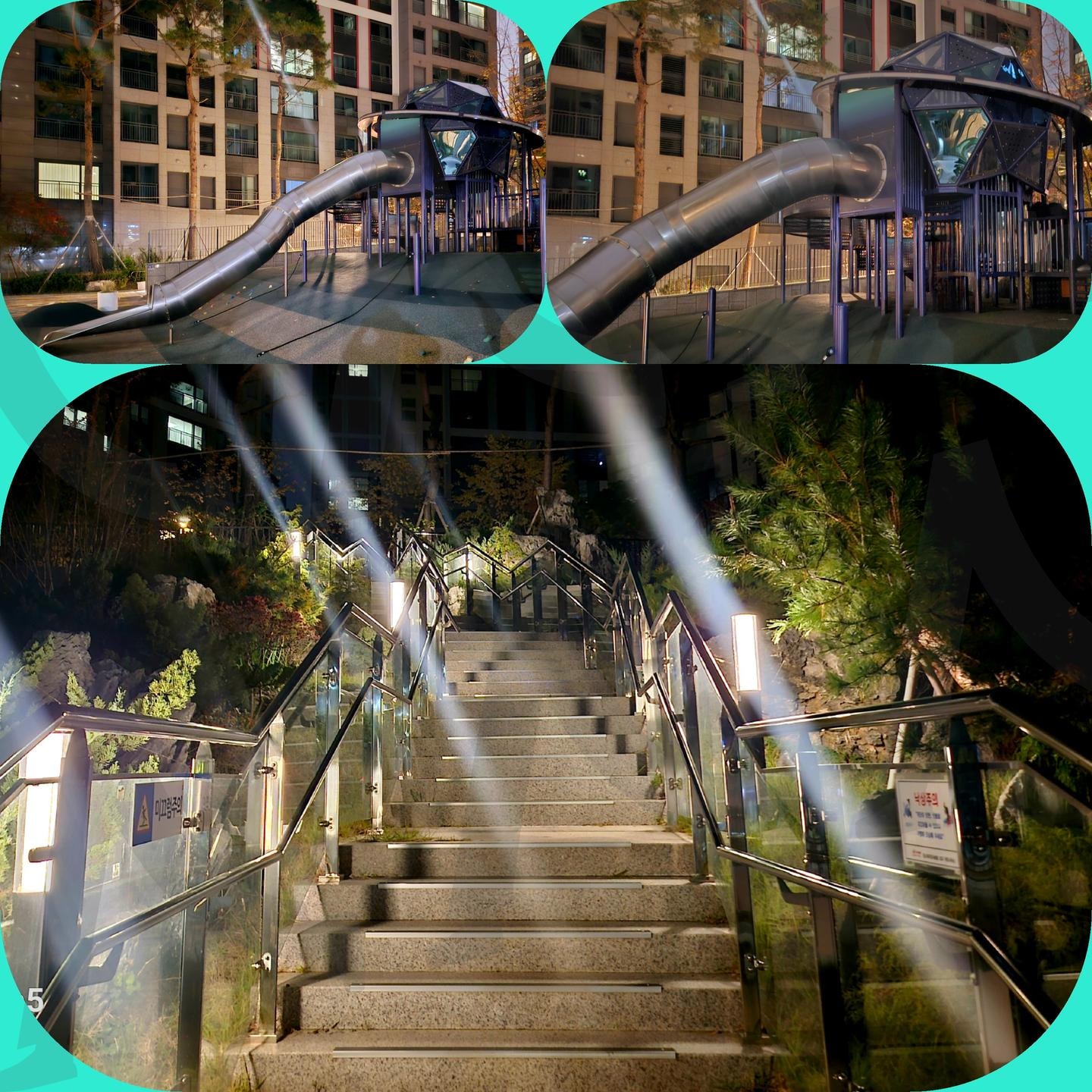 전주 어울림 APT. 입구 계단 | 어울림 APT., 입구, 계단, 크리스마스, 분위기 | 스탠바이 STANDBUY 디지털 콘텐츠