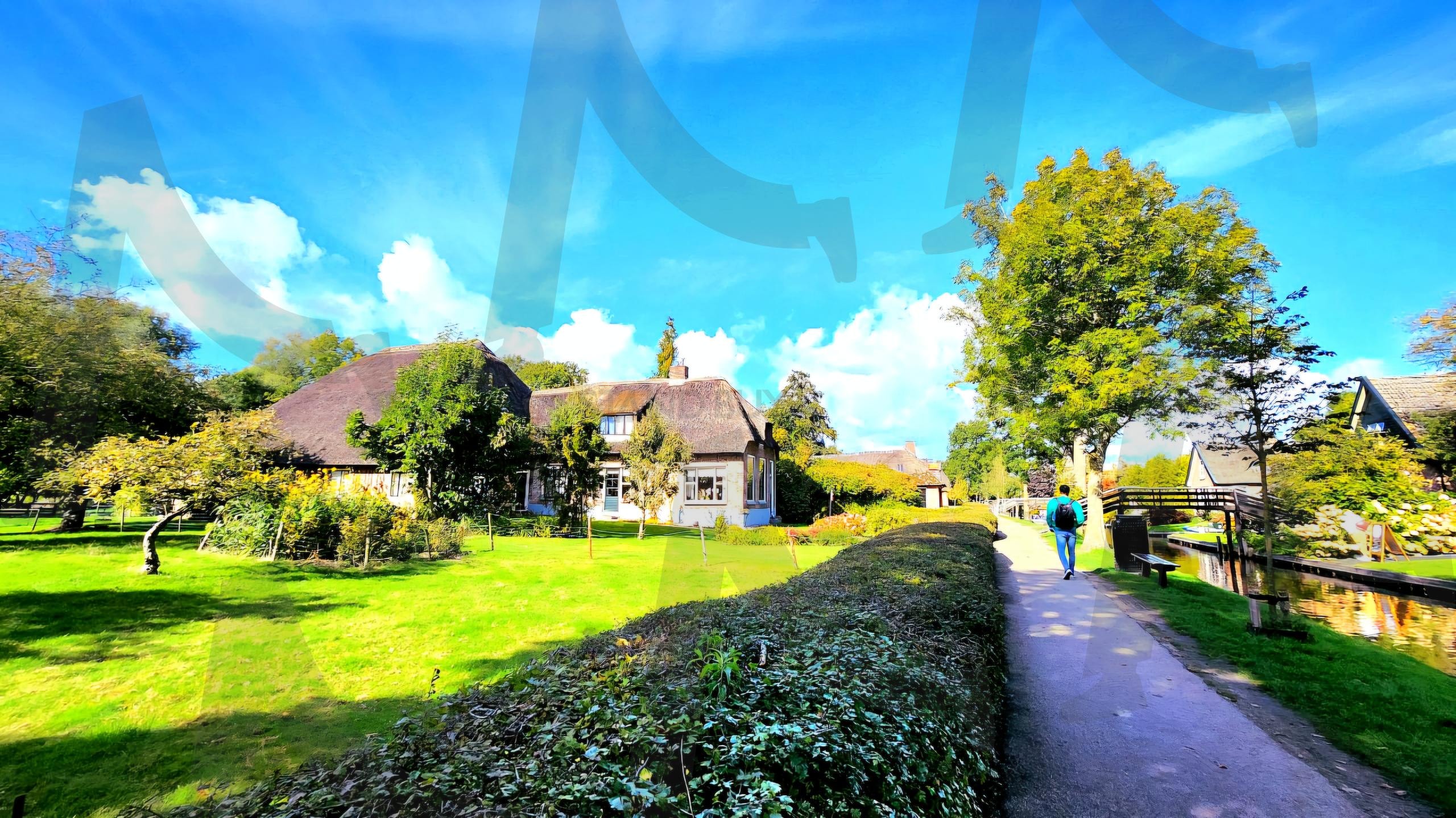 아름다운 풍차마을 | 유럽, 네덜란드, 풍차마을, 잔세스칸스, 유명한, 아름다운, 평화로운 | 스탠바이 STANDBUY 디지털 콘텐츠