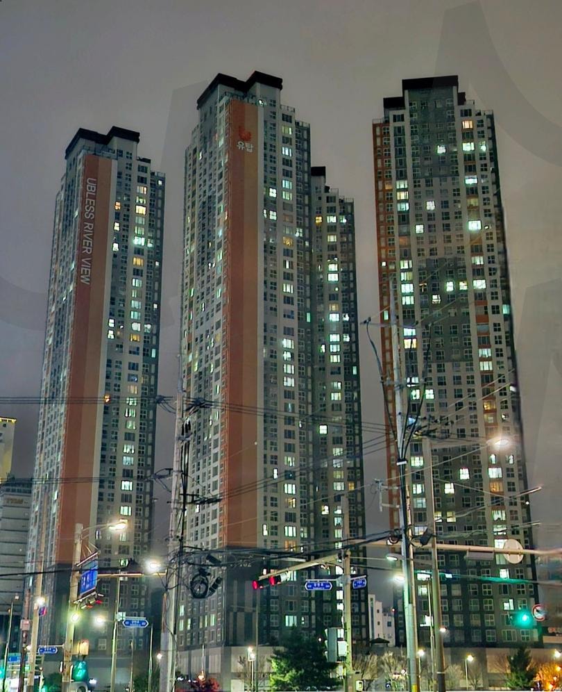 전주 아파트 야경 | 전주, 홍산로, 천변APT, 첫눈, 설레는기분 | 스탠바이 STANDBUY 디지털 콘텐츠