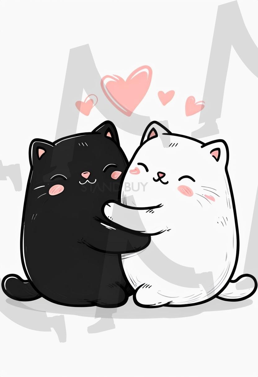 달달냥이(폰배경) | 핸드폰, 배경, 폰배경, 고양이, 달달한, 고양이배경, 폰커버, ai | 스탠바이 STANDBUY 디지털 콘텐츠