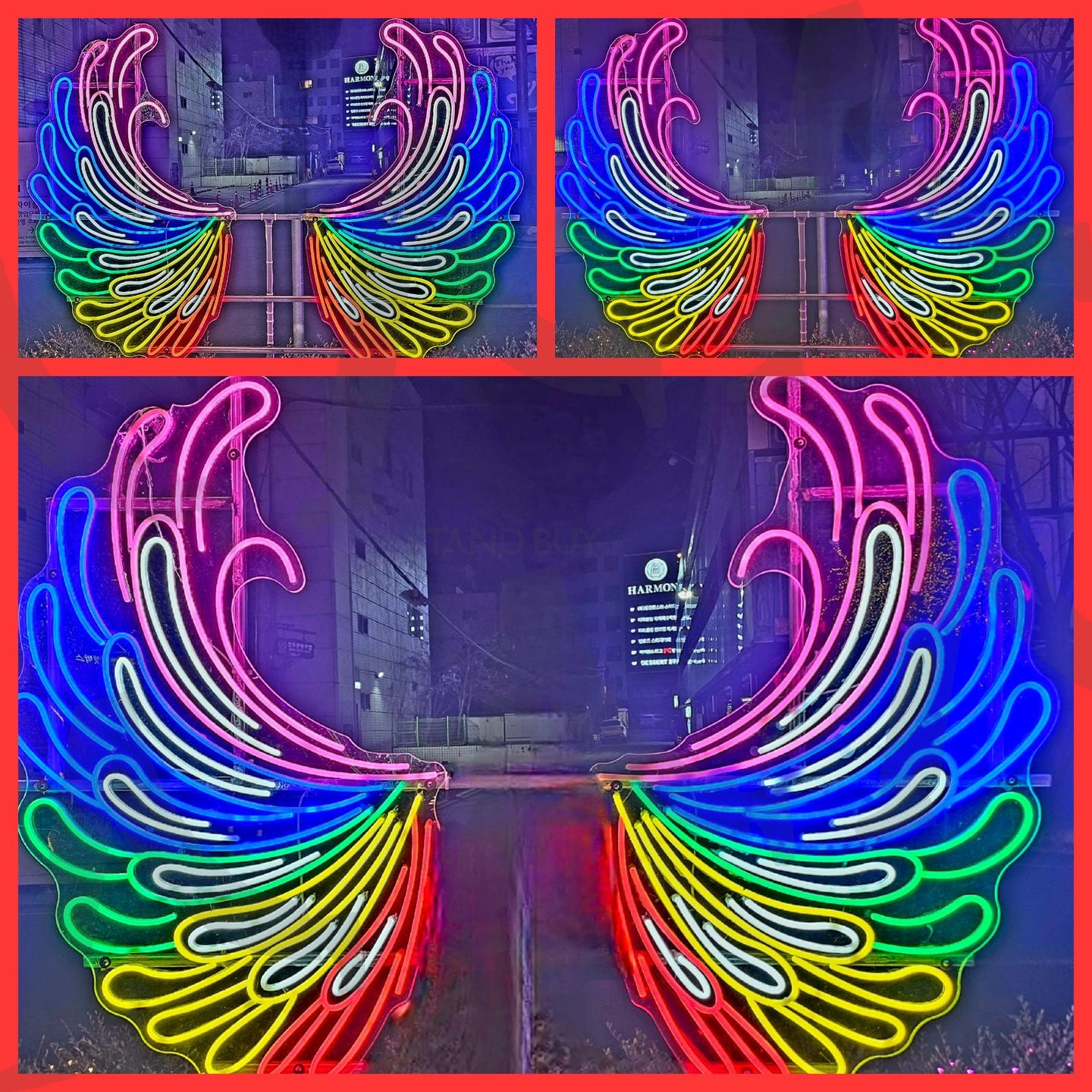 전주 오거리 야경명소 | 천사의 날개, 야간명소, 크리스마스, 전주오거리, 한옥마을, 객리단길, 꼭가보기 | 스탠바이 STANDBUY 디지털 콘텐츠