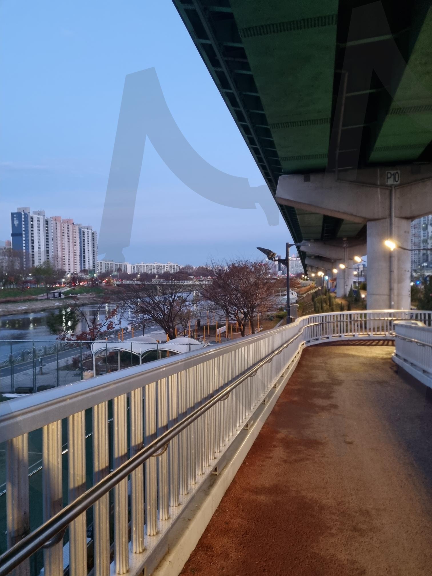 Under the Bridge at Dawn (새벽길 다리 아래서) | 금천구, 안양천, 시흥대교, 새벽, 러닝, 햇님, 기쁘게 인사, 에너지, 새벽 풍경 | 스탠바이 STANDBUY 디지털 콘텐츠