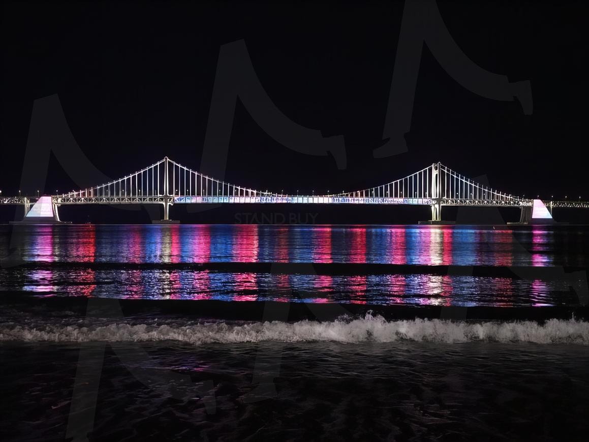 부산 광안리 광안대교 야경 | 부산, 부산여행, 광안리, 광안리해수욕장, 광안대교, 광안대교뷰, 광안대교야경, 부산야경 | 스탠바이 STANDBUY 디지털 콘텐츠