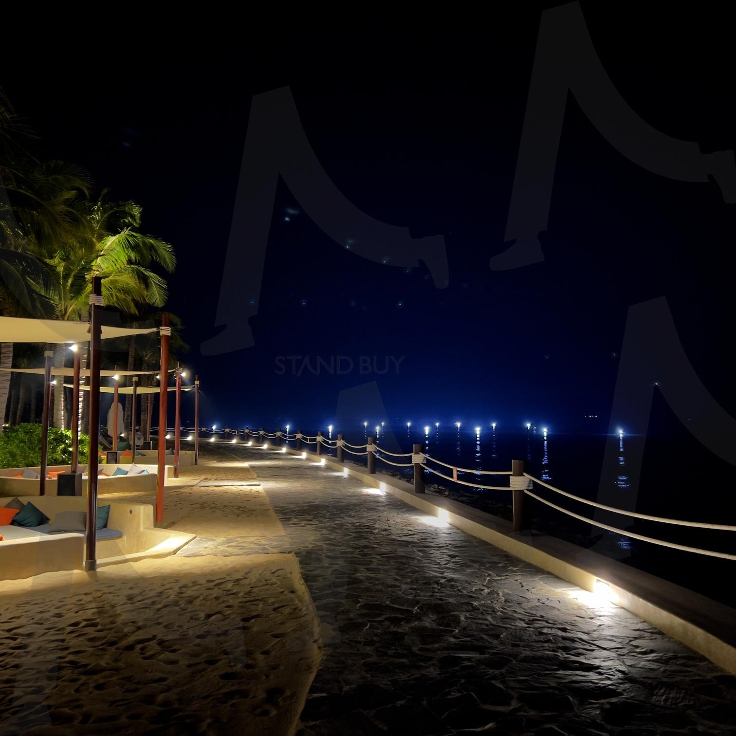 바닷가 야경 | 해외, 베트남, 산책, 풍경, 야경, 바다 | 스탠바이 STANDBUY 디지털 콘텐츠
