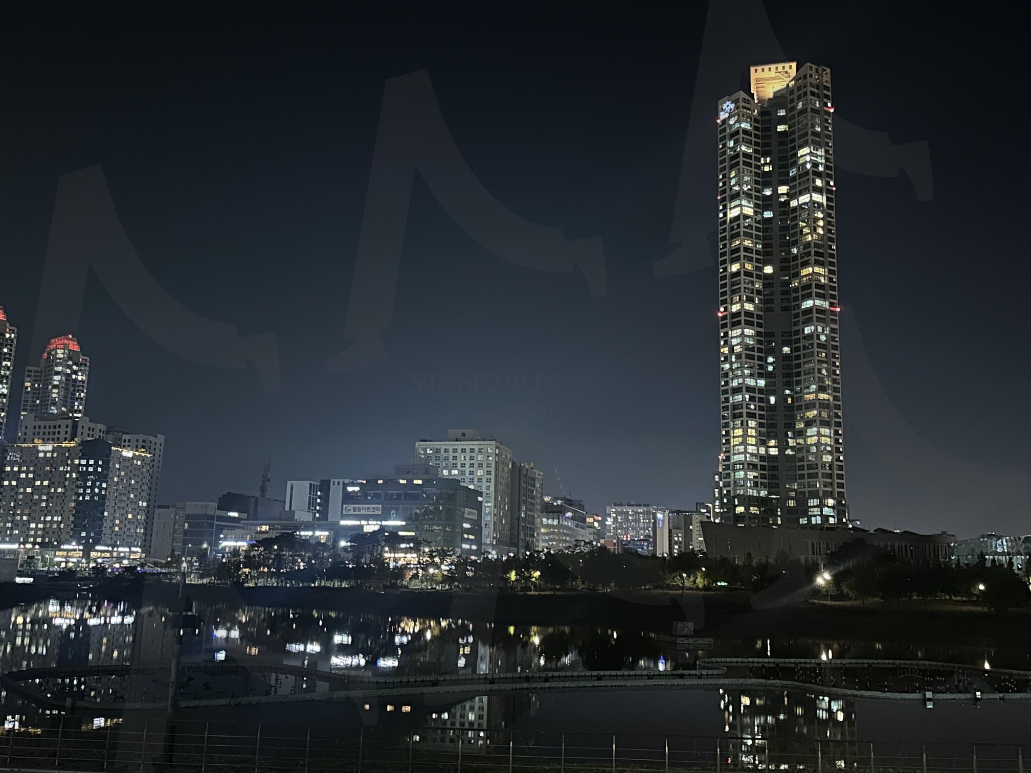 청라 야경 | 청라, 인천, 야경, 빌딩, 밤 | 스탠바이 STANDBUY 디지털 콘텐츠