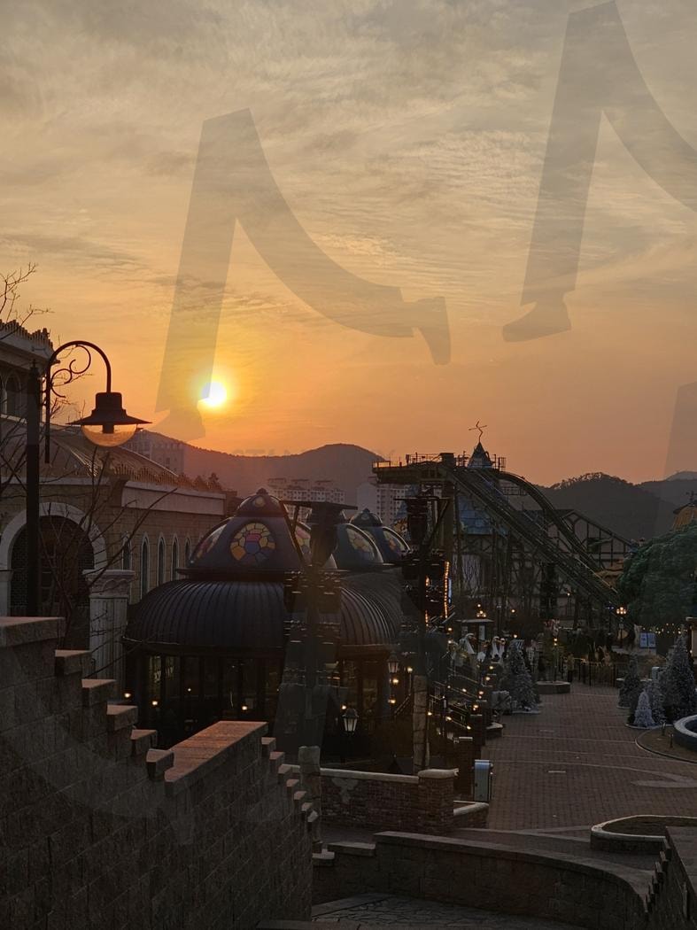 롯데월드 노을 | 롯데월드, 노을, 구름, 부산, 부산 롯데월드 | 스탠바이 STANDBUY 디지털 콘텐츠