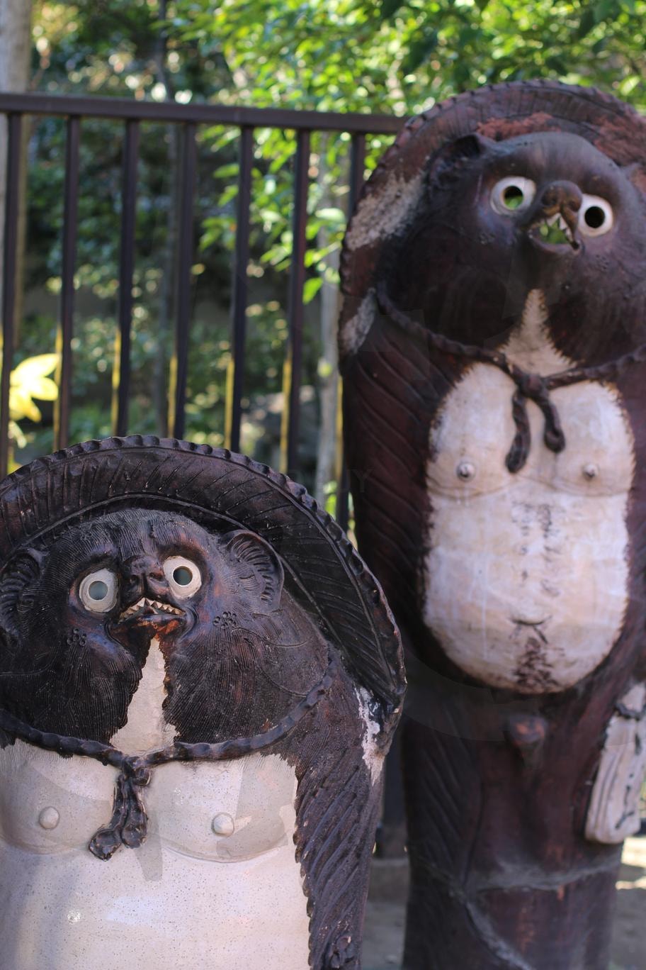 너구리 조형물 | 일본, 도쿄, 너구리, 조형물, 나무조각 | 스탠바이 STANDBUY 디지털 콘텐츠