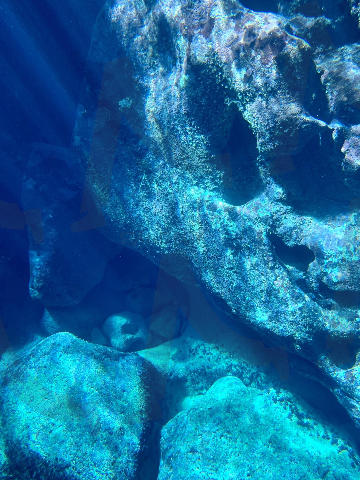 신비로운 수중 세계 | 수중사진, 바위, 바다, 자연의 아름다움, 빛, 풍경, 자연, 사이판, 파랑 | 스탠바이 STANDBUY 디지털 콘텐츠