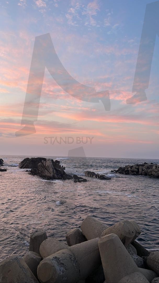 강원도 강릉 | 강원도 겨울바다, 저녁하늘, 노을하늘, 노을녁, 강릉바다, 강릉시 | 스탠바이 STANDBUY 디지털 콘텐츠