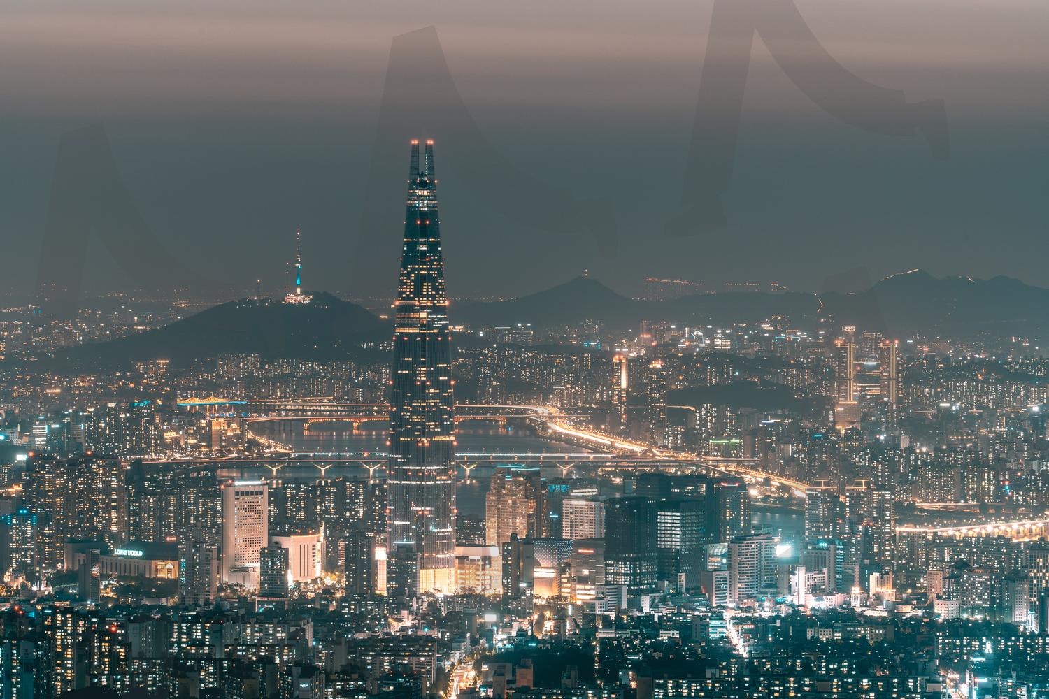 롯데타워 | 야경, 도시, 롯데타워, 남한산성, 망원사진, 배경화면, 한강, 한강야경 | 스탠바이 STANDBUY 디지털 콘텐츠