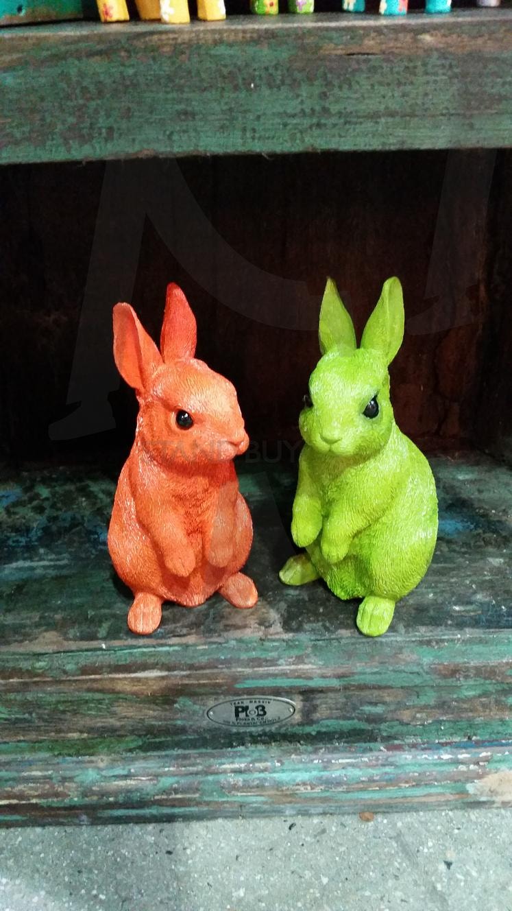 빨강 초록 토끼 | 토끼, 초록, 빨강, rabbit, 조각 | 스탠바이 STANDBUY 디지털 콘텐츠