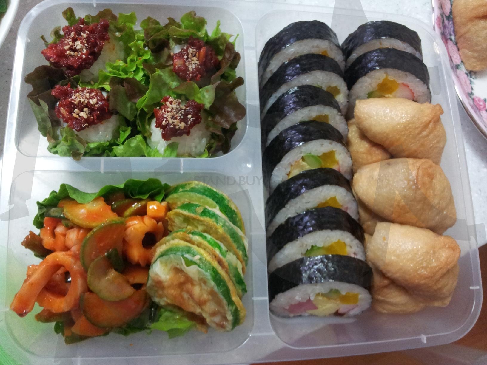김밥과유부초밥 | 도시락, 김밥, 유부초밥, 소풍, 호박전 | 스탠바이 STANDBUY 디지털 콘텐츠
