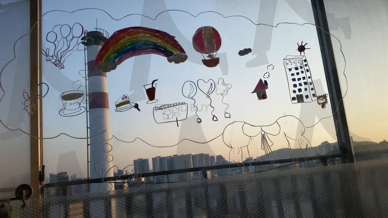 유리창 그림 | 유리창, 그림, 낭만, 추억, 무지개, 커피, 케익, 빌딩 | 스탠바이 STANDBUY 디지털 콘텐츠