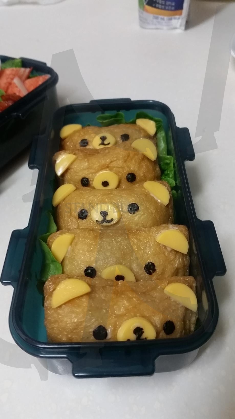 유부초밥 리락쿠마 캐릭터 도시락 | 유부, 초밥, 리락쿠마, 캐릭터, 도시락, 피크닉, 소풍 | 스탠바이 STANDBUY 디지털 콘텐츠