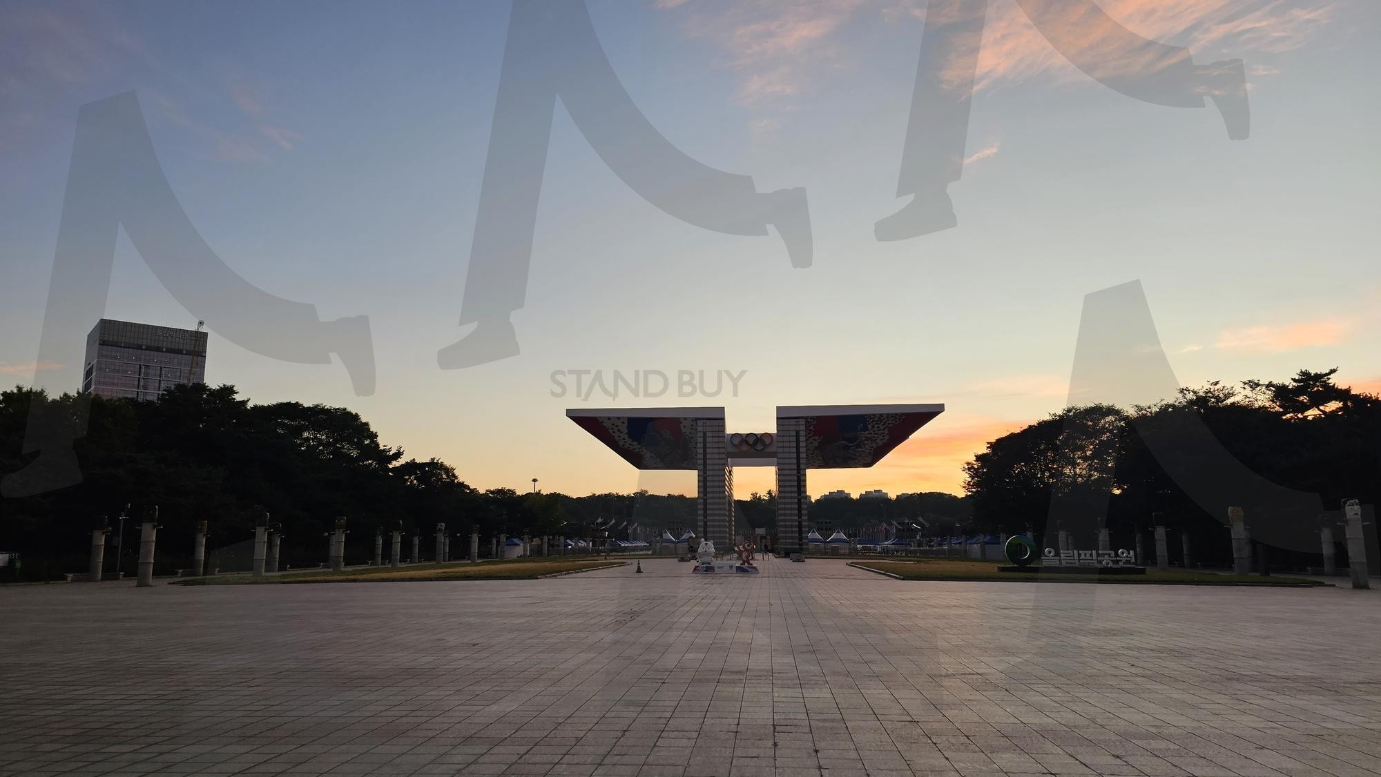 올림픽 공원의 일출 | 올림픽공원, OlympicPark, 서울, seoul, 올림픽, Olympic, 일출, sunrise | 스탠바이 STANDBUY 디지털 콘텐츠
