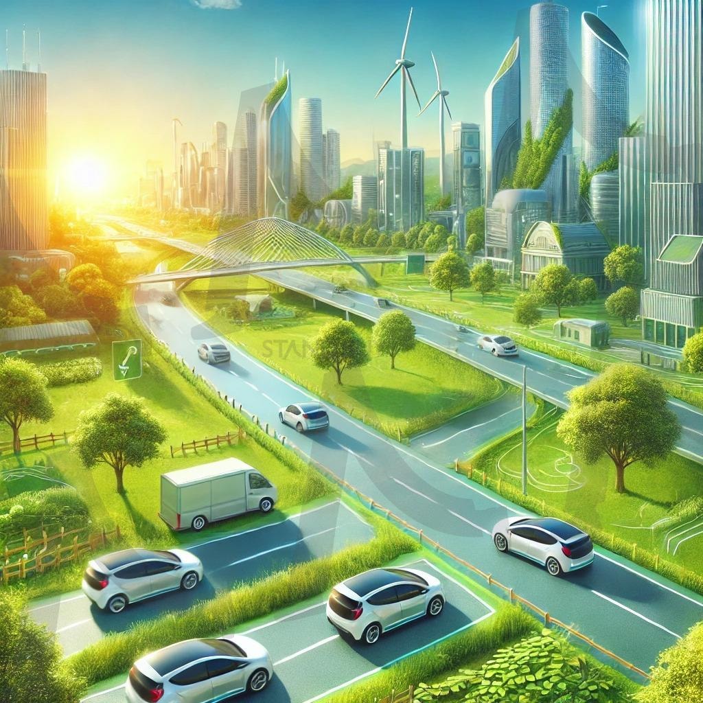 미래 전기차 자연 풍력발전 | 미래, 전기차, 풍력, 자연, 배경이미지, 자동차 | 스탠바이 STANDBUY 디지털 콘텐츠