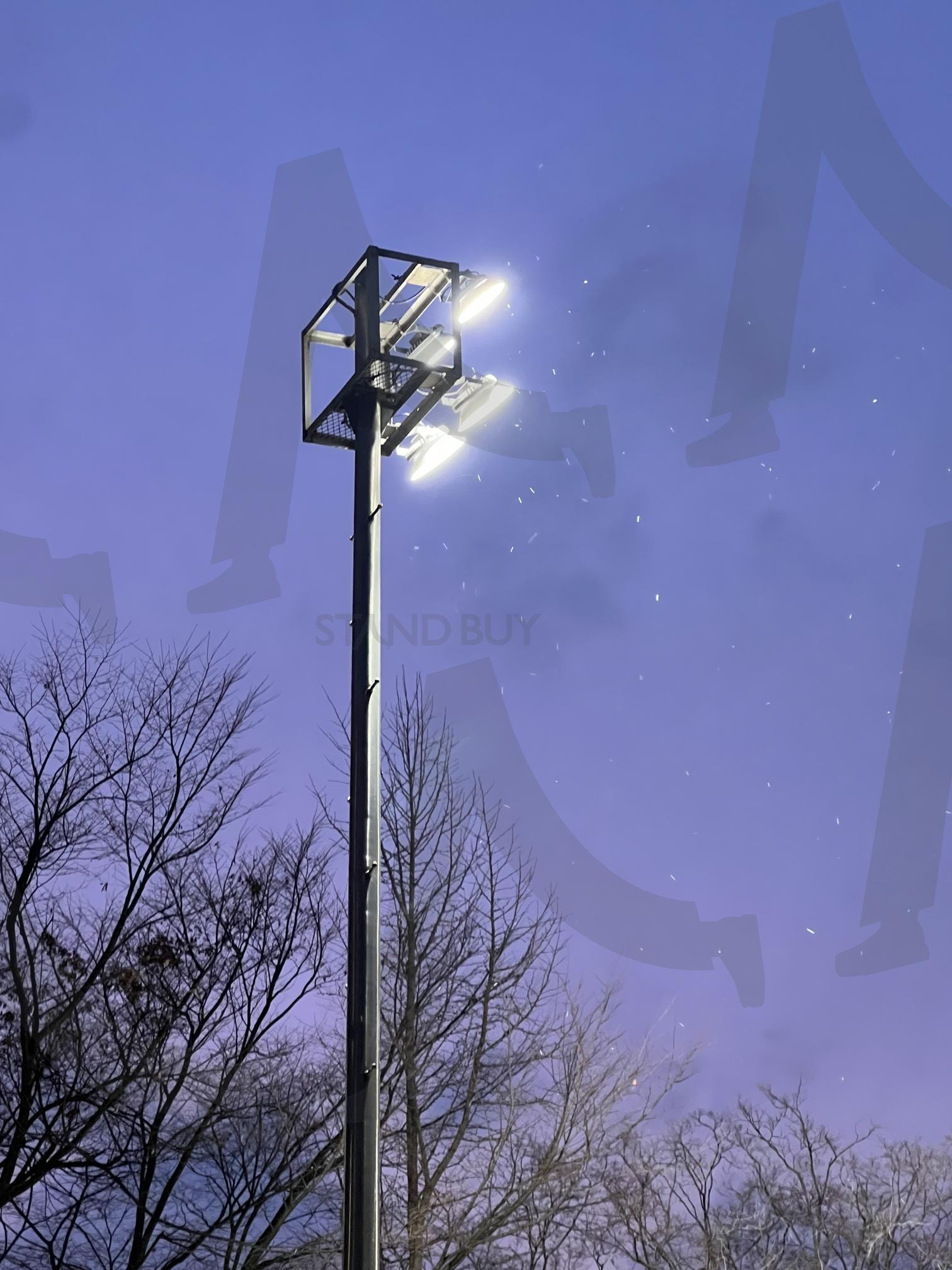 눈보라 | 눈보라, 감성하늘, 조명, 보라빛, 가로등, 쓸쓸함, 낭만 | 스탠바이 STANDBUY 디지털 콘텐츠