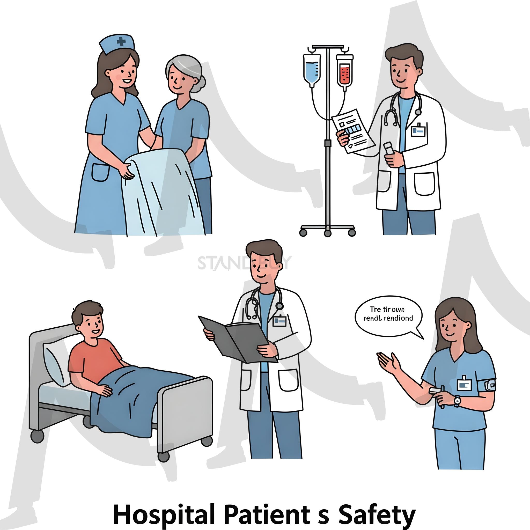 병원 캐릭터 | 병원, 대학병원, 환자, 의사, 간호사, 치료, 병원직원, ai | 스탠바이 STANDBUY 디지털 콘텐츠