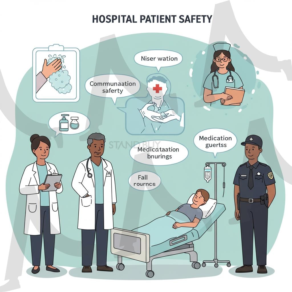 병원 안전관련 문구 및 캐릭터 | ai, 병원, 환자, 의사, 간호사, 병원안전캐릭터, 아이콘 | 스탠바이 STANDBUY 디지털 콘텐츠