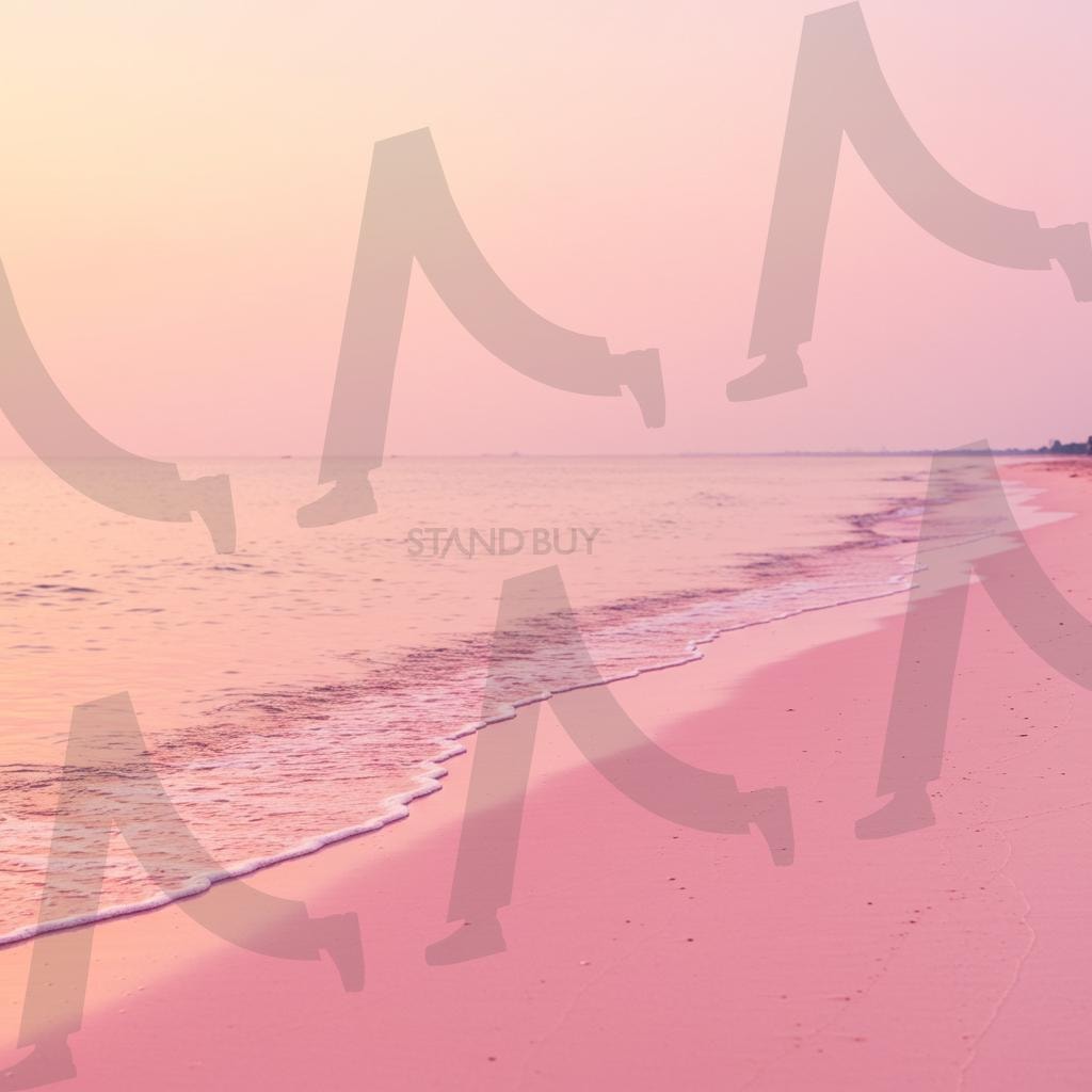 해변가 | 해변가, 바다, 해수욕장, 휴식, 휴양지, 바닷가, pink, beach, ai | 스탠바이 STANDBUY 디지털 콘텐츠