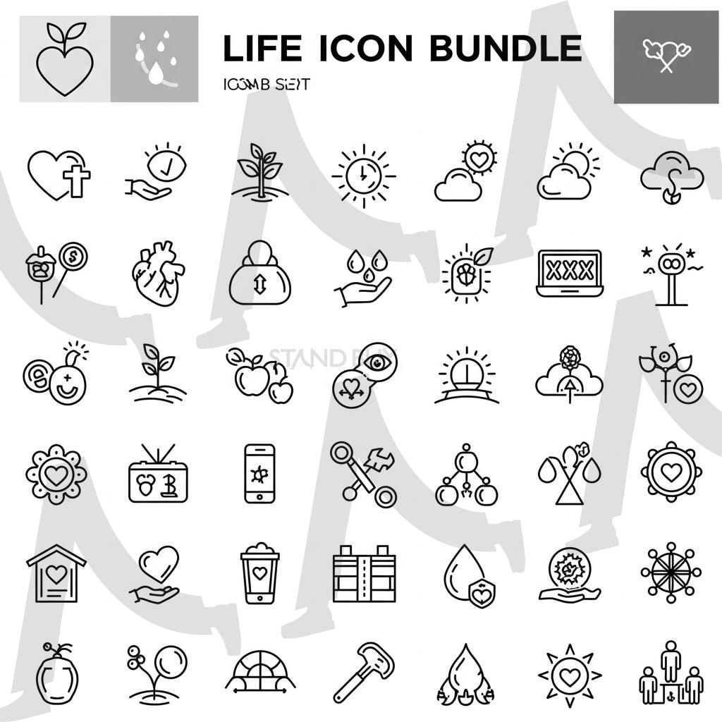 생활 아이콘 | 아이콘, 아이콘묶음, 여러개 아이콘, Icon, ai | 스탠바이 STANDBUY 디지털 콘텐츠
