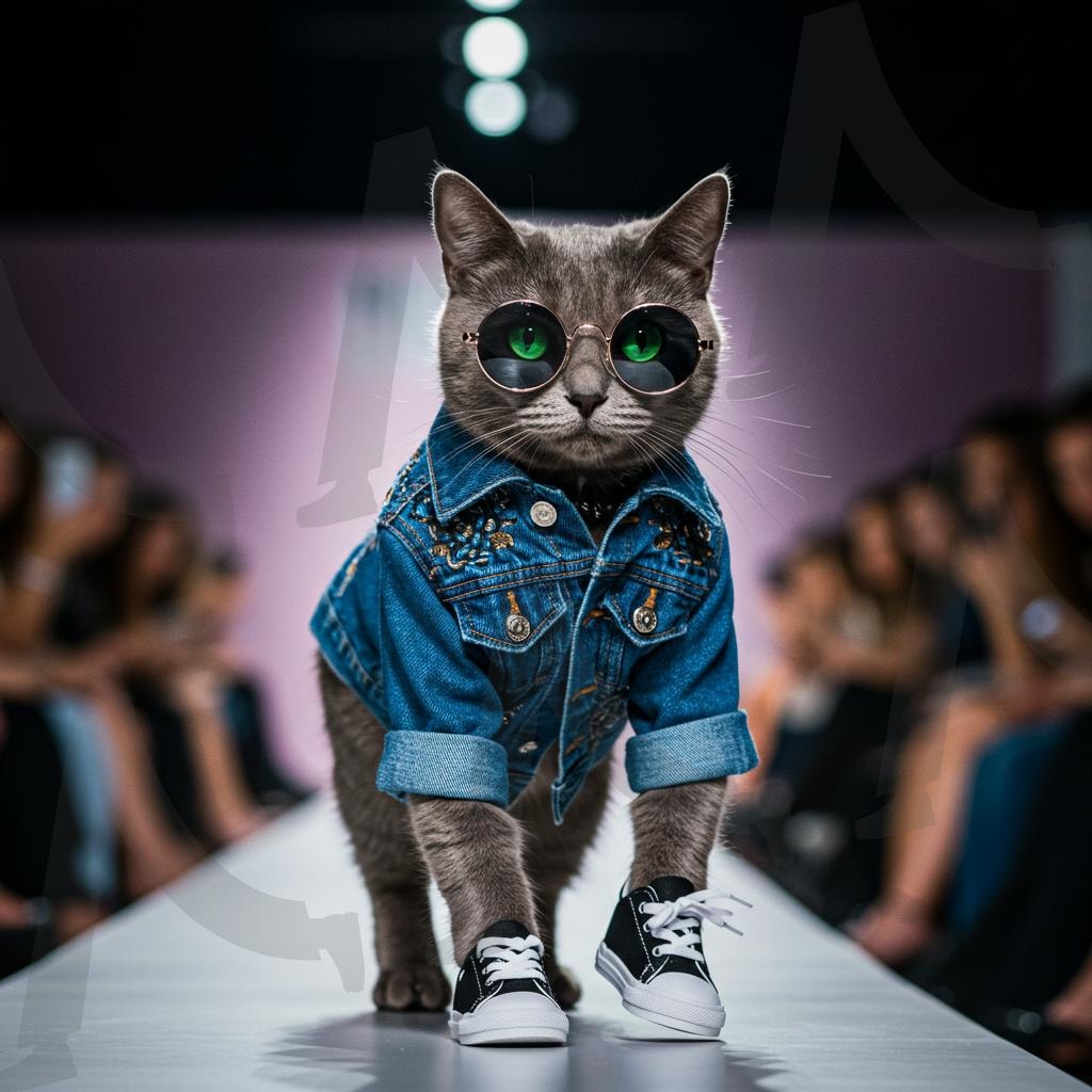 고양이 | fashion cat wearing sunglasses, ai, cat, fashion, 고양이, 패션고양이 | 스탠바이 STANDBUY 디지털 콘텐츠