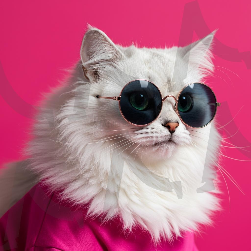 패션고양이 | fashion cat wearing sunglasses, cat, fashion, 고양이, 패션, 선글라스, ai | 스탠바이 STANDBUY 디지털 콘텐츠