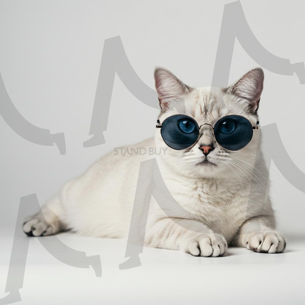 고양이 | fashion cat wearing sunglasses, cat, fashion, 고양이, 패션, 사진, 선글라스, ai | 스탠바이 STANDBUY 디지털 콘텐츠