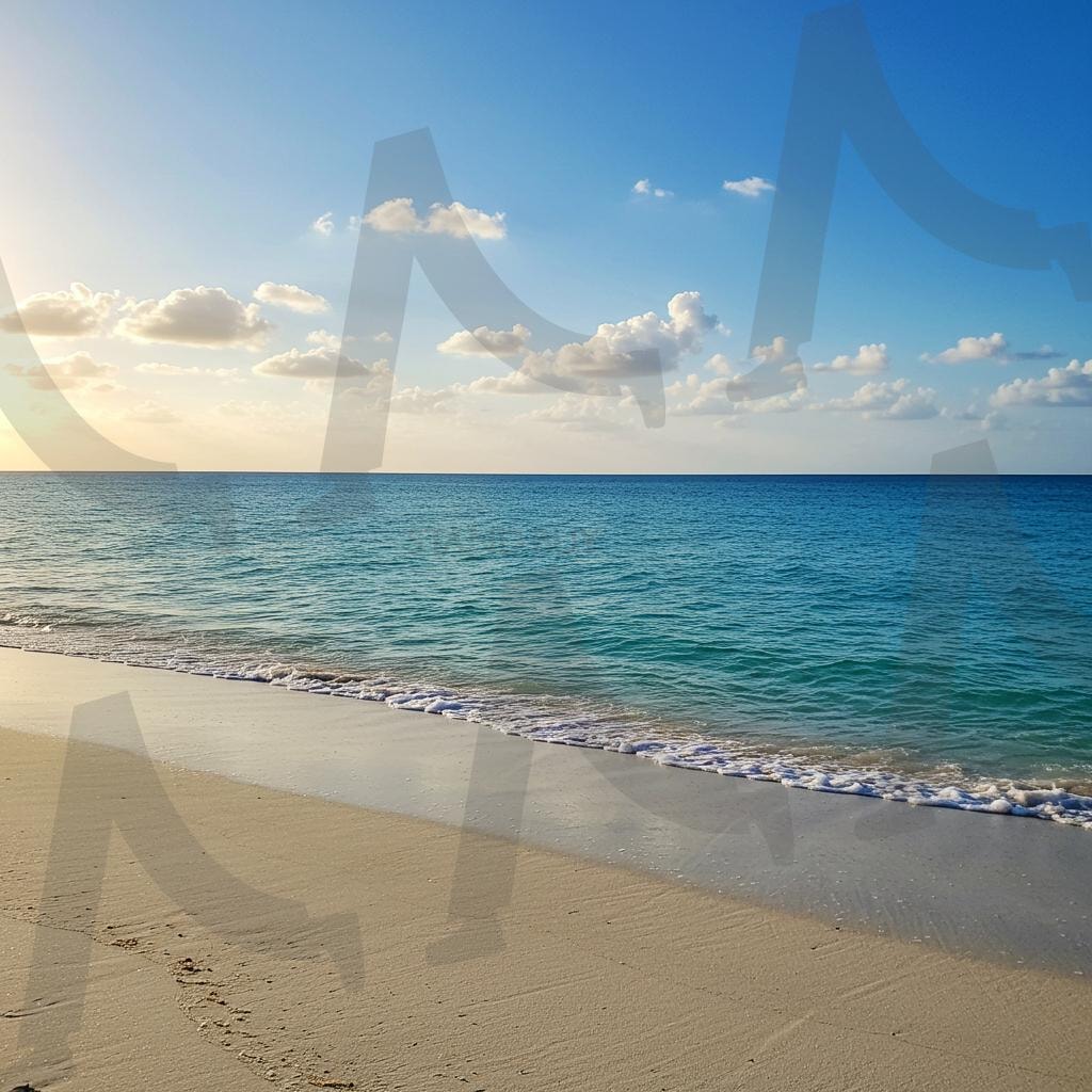 배경화면 | 푸른바다, 바다, 해변, 모레사장, 맑은하늘, 하늘, 구름, 배경화면, ai | 스탠바이 STANDBUY 디지털 콘텐츠