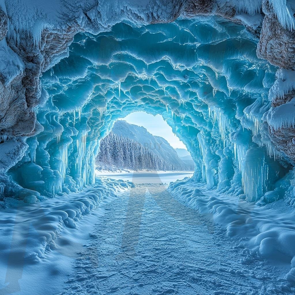 다양한 동굴의 모습-겨울 | 자연, 풍경, 동굴, 환경, 빛, 겨울, ai | 스탠바이 STANDBUY 디지털 콘텐츠