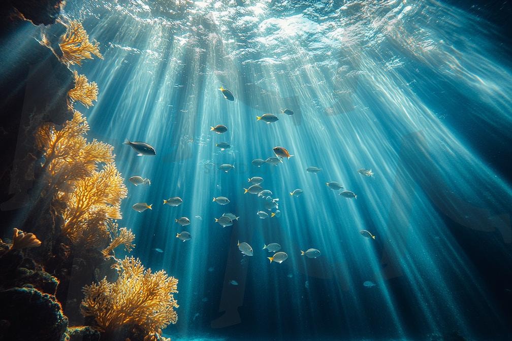 하늘에서 바라본 바다의 풍경,섬,나무 | 자연, 풍경, 바다, 하늘, 섬, 숲, ai | 스탠바이 STANDBUY 디지털 콘텐츠