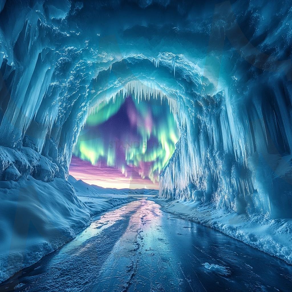 다양한 동굴의 모습-겨울 | 자연, 풍경, 동굴, 환경, 빛, 겨울, ai | 스탠바이 STANDBUY 디지털 콘텐츠