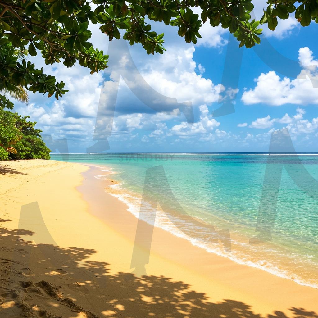 해변가, 바다, 해수욕장, 구름, 나무, 하늘 | 해변가, 바다, 해수욕장, 자연풍경, 자연, 나무, 하늘, 구름, 야자수 나무, beach, sea, swimming beach, natural scenery, nature, trees, sky, clouds, palm trees, ai | 스탠바이 STANDBUY 디지털 콘텐츠