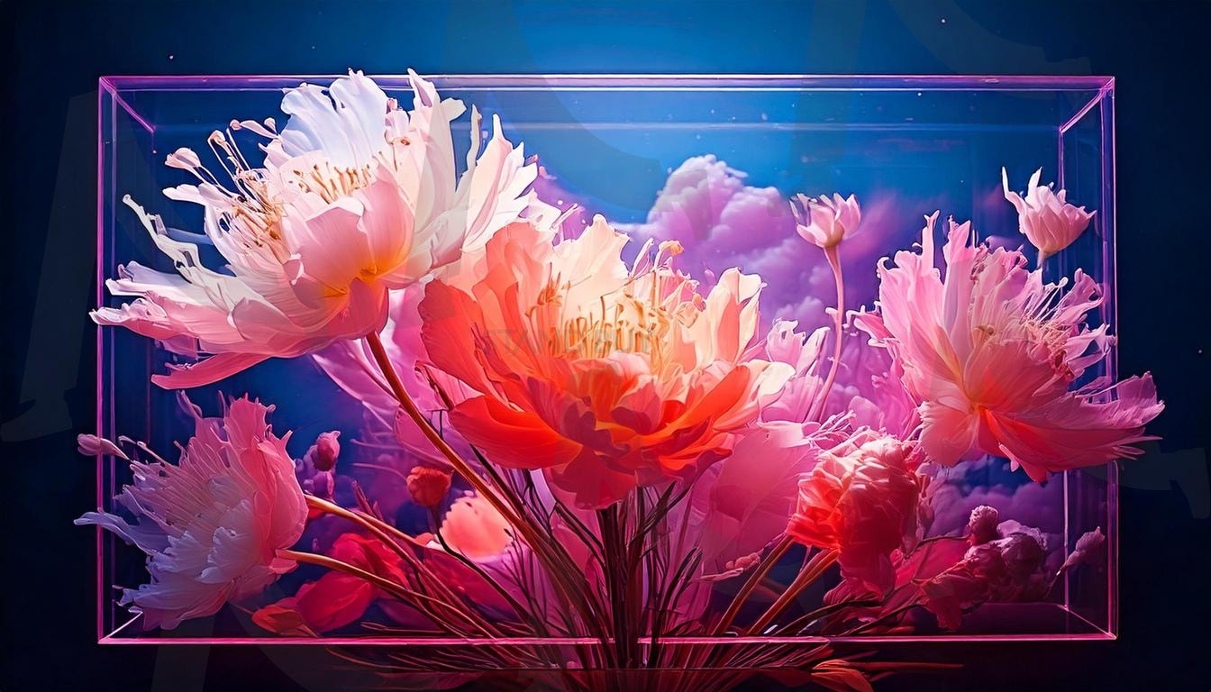 우아한 수채화 – 부드러운 꽃의 조화 | 수채화, 꽃, 아름다움, 부드러운, 색감, 예술작품, 자연, 감정, 아트, 우아함, 감성, 미학, 모던디자인, 화려한, 남색, 핑크색, 핑크색꽃, 배경화면, ai | 스탠바이 STANDBUY 디지털 콘텐츠