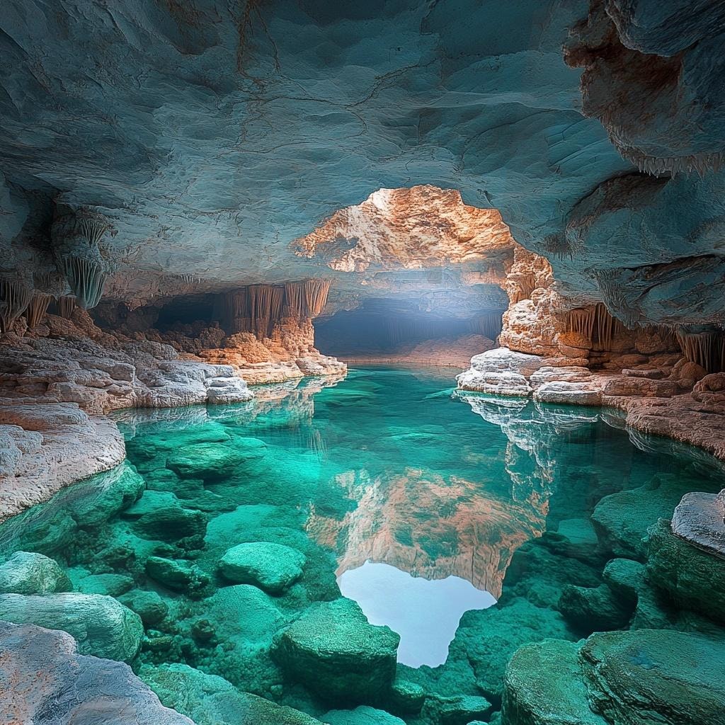 다양한 동굴의 모습 | 자연, 풍경, 동굴, 환경, 빛, 동굴안, ai | 스탠바이 STANDBUY 디지털 콘텐츠