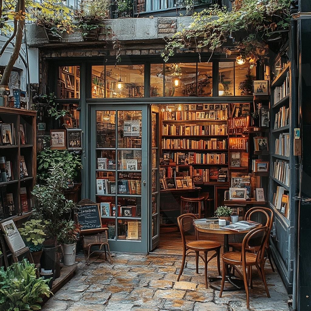 분위기 좋은 카페와 골목길의 모습14 | 풍경, 배경, 카페, 골목길, 길, 분위기, ai | 스탠바이 STANDBUY 디지털 콘텐츠