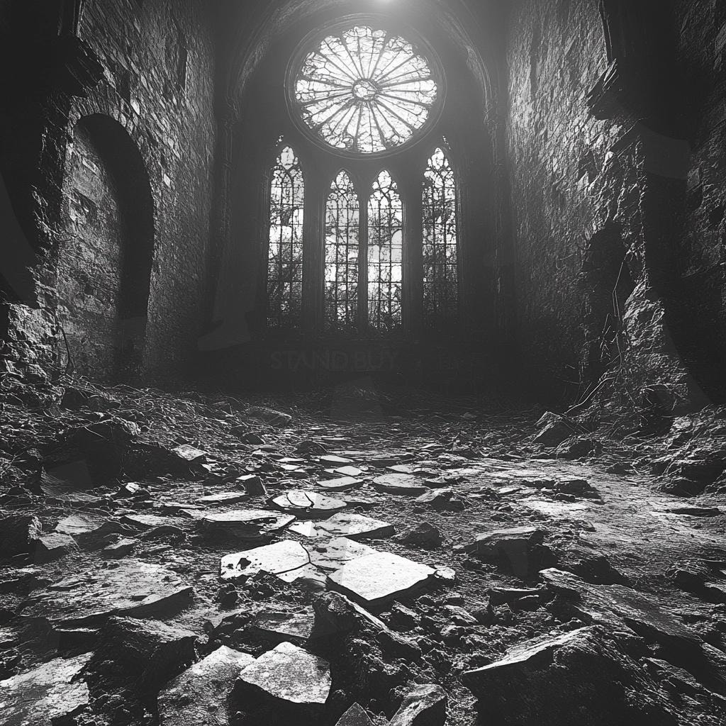 다양한 폐허, 폐건물의 모습 6 | 풍경, 배경, 환경, 공포, 건물, 분위기, ai | 스탠바이 STANDBUY 디지털 콘텐츠