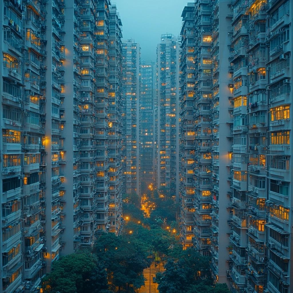 다양한 도심속 건물의 모습 8 | 풍경, 배경, 도시, 건물, 분위기, 빌딩, ai | 스탠바이 STANDBUY 디지털 콘텐츠