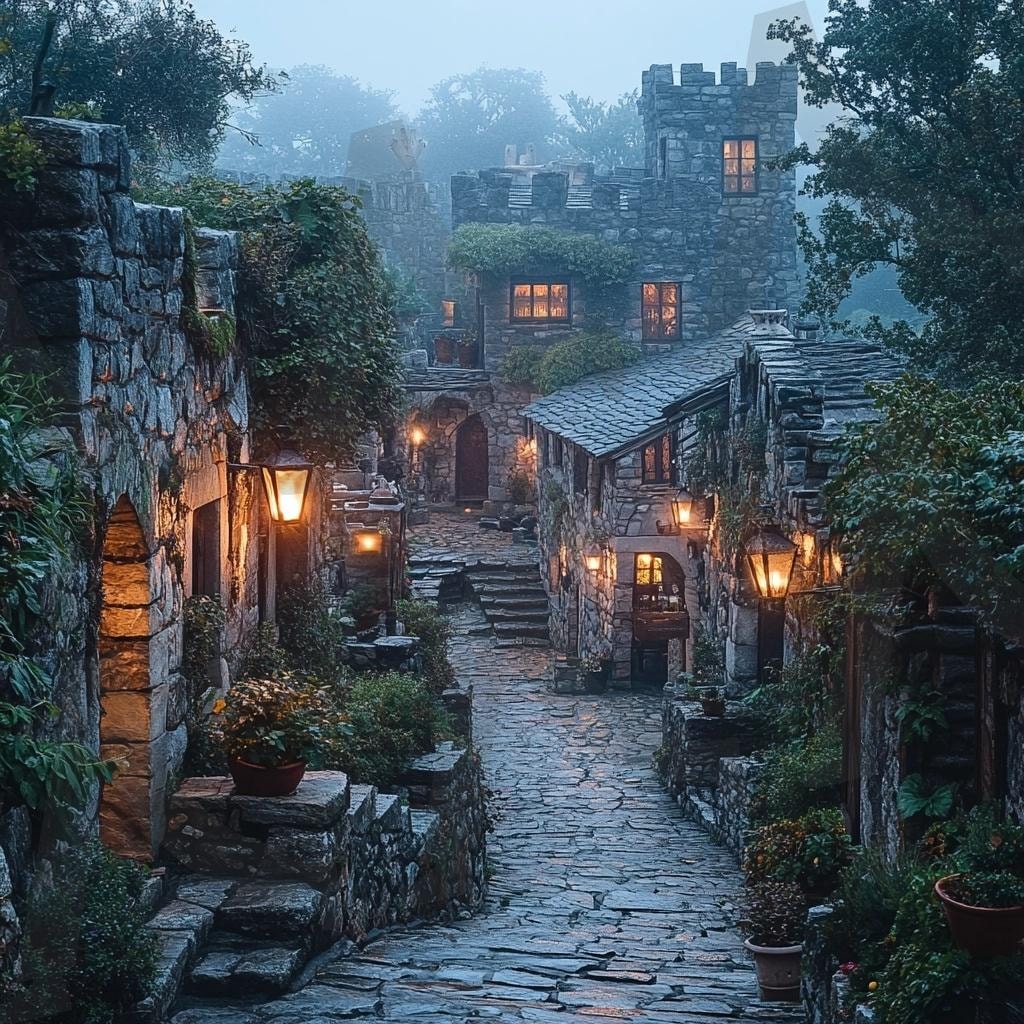 다양한 도심속 건물의 모습 13 | 풍경, 배경, 도시, 건물, 분위기, 빌딩, ai | 스탠바이 STANDBUY 디지털 콘텐츠