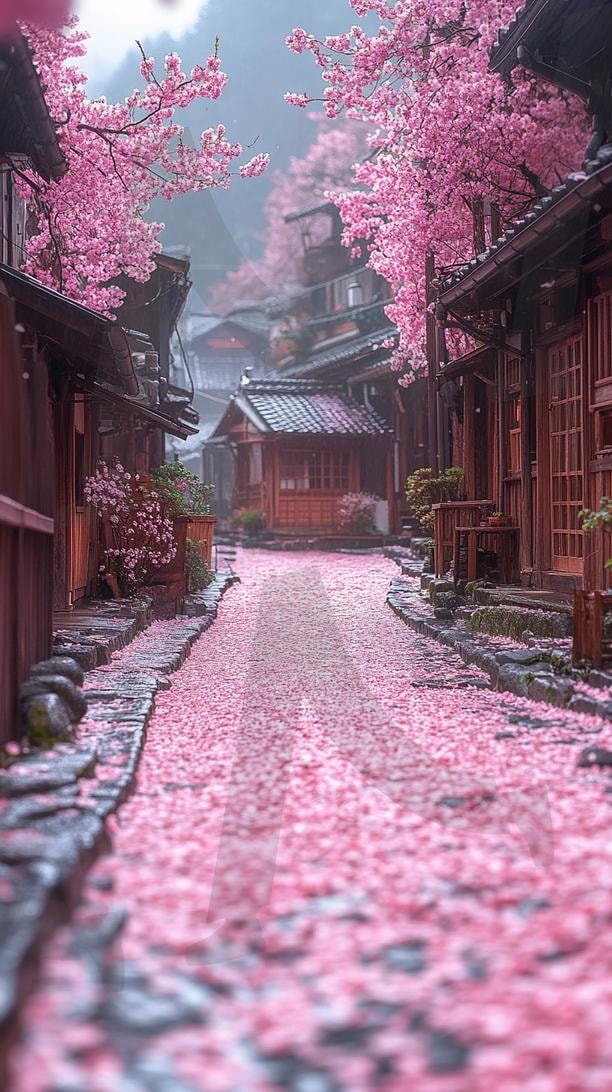 다양한 골목길의 모습 11 | 풍경, 배경, 환경, 길, 골목길, 거리, ai | 스탠바이 STANDBUY 디지털 콘텐츠