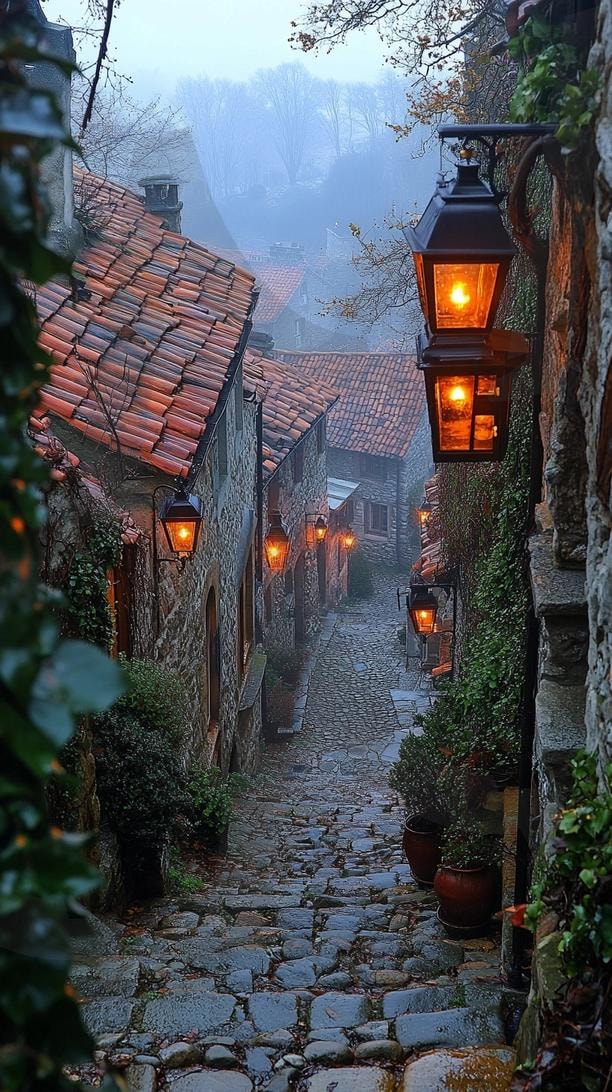 다양한 골목길의 모습 1 | 풍경, 배경, 환경, 길, 골목길, 거리, ai | 스탠바이 STANDBUY 디지털 콘텐츠