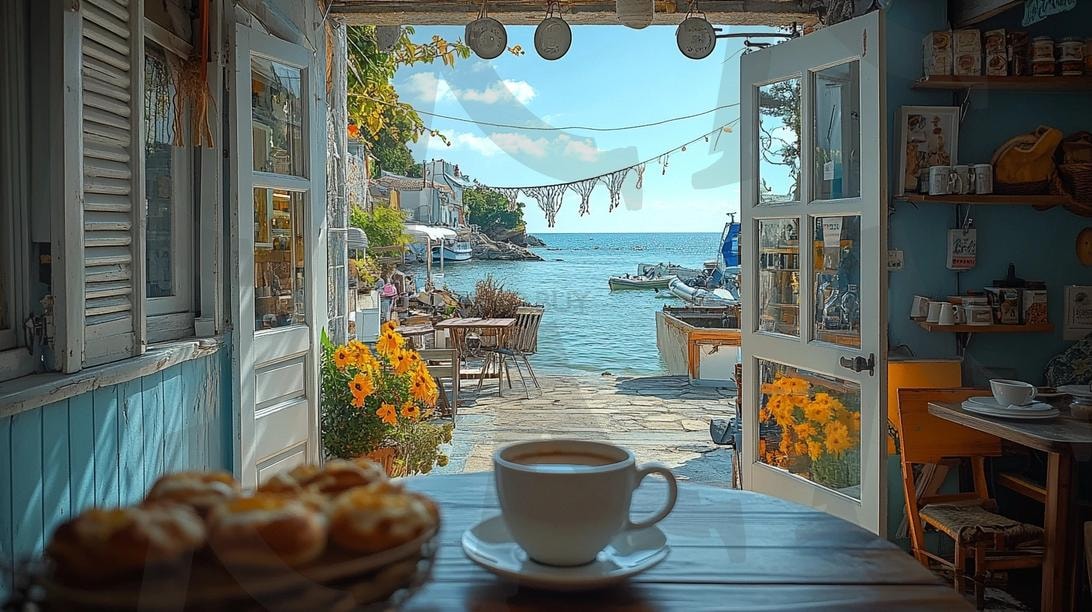 다양한 분위기 좋은 카페의 모습 66 | 풍경, 배경, 카페, 커피, 아늑한, 분위기, ai | 스탠바이 STANDBUY 디지털 콘텐츠