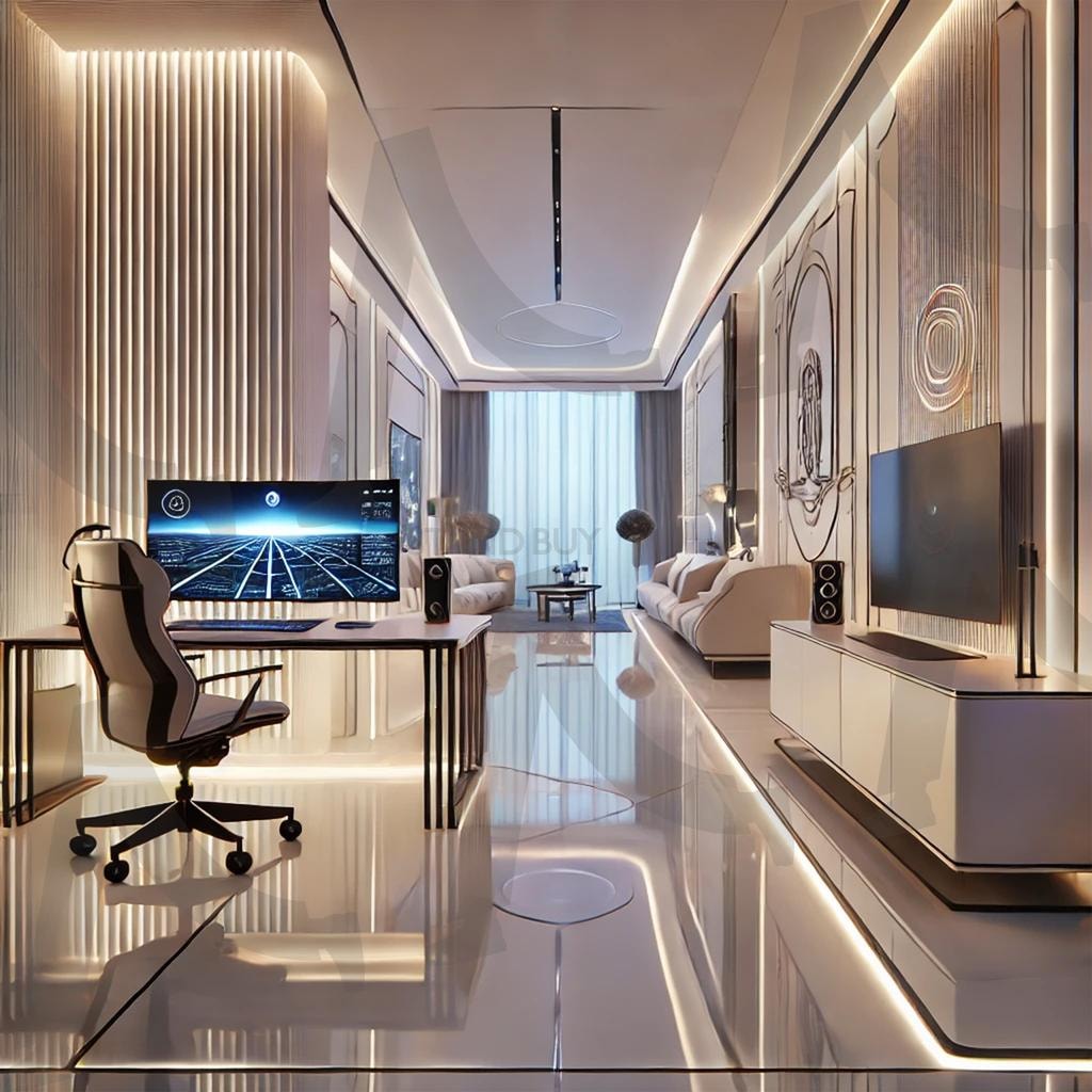 최첨단 최신식 실내 인테리어 건축 사무실 | 실내인테리어, 건축실내인테리어, 룸인테리어, 최첨단실내인테리어, 최신식실내인테리어, ai | 스탠바이 STANDBUY 디지털 콘텐츠