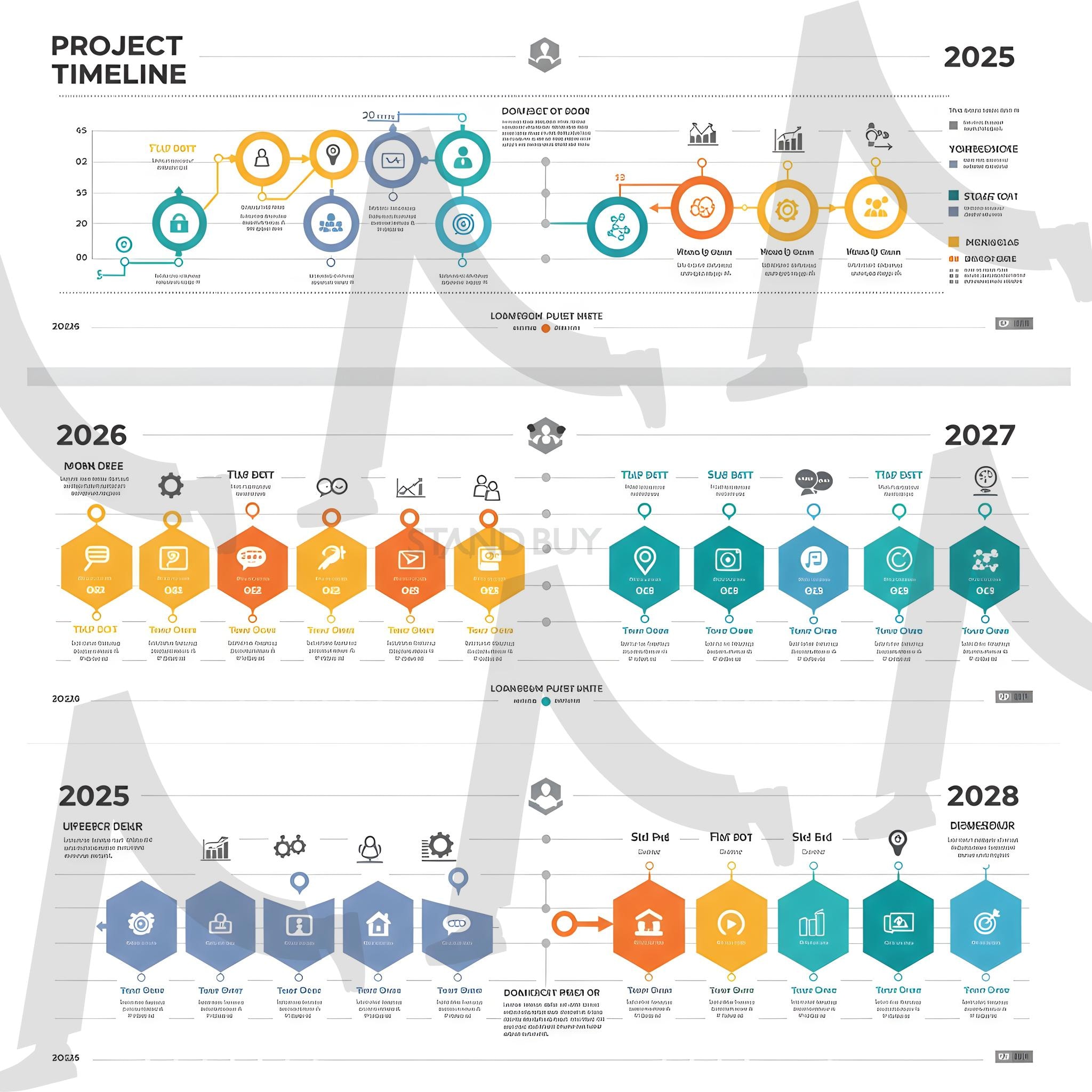 타임라인, 프로젝트 | 타임라인, 프로젝트, 계획, 계획표, 목표, 지향성, 플랜, 연간계획, 기획, 기획부, ai | 스탠바이 STANDBUY 디지털 콘텐츠